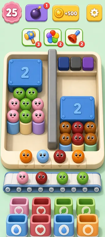Marble Sort level 79 opening board — The Split Board Lockdown Marble Sort level 79 opening board — The Split Board Lockdown