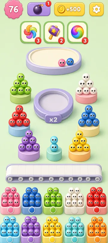 Marble Sort level 80 final board Marble Sort level 80 final board