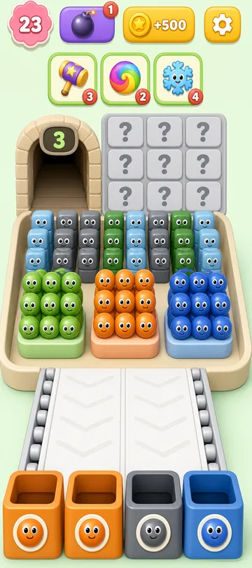 Marble Sort level 85 opening board — The Nine-Pack Bait Wall Marble Sort level 85 opening board — The Nine-Pack Bait Wall