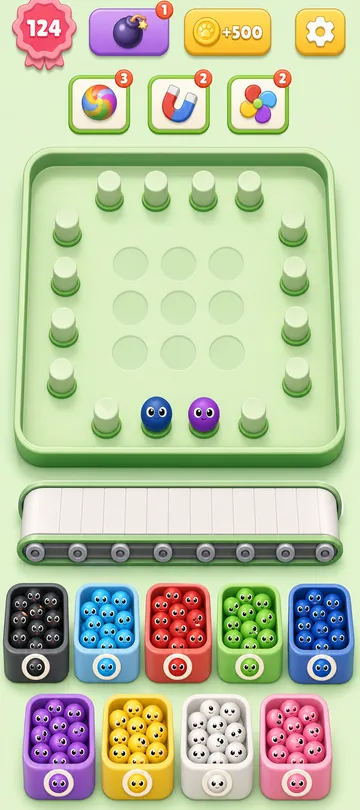 Marble Sort level 95 final board Marble Sort level 95 final board